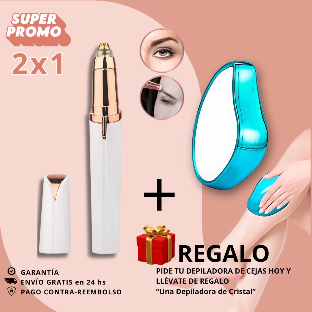Depiladora de Cejas + Piedra Depiladora de Regalo